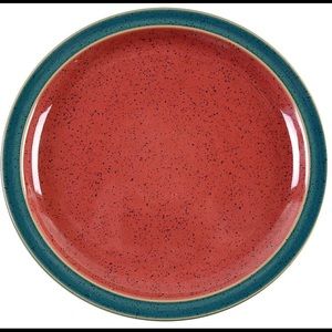 2 Denby-Langley Harlequin salad plates